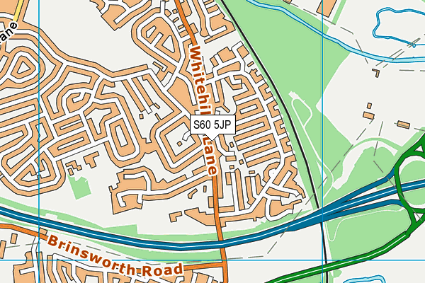 S60 5JP map - OS VectorMap District (Ordnance Survey)