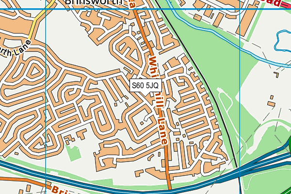 S60 5JQ map - OS VectorMap District (Ordnance Survey)