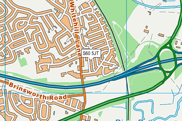 S60 5JT map - OS VectorMap District (Ordnance Survey)