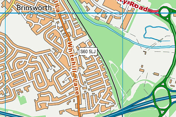 S60 5LJ map - OS VectorMap District (Ordnance Survey)