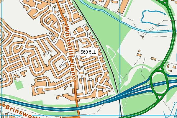 S60 5LL map - OS VectorMap District (Ordnance Survey)