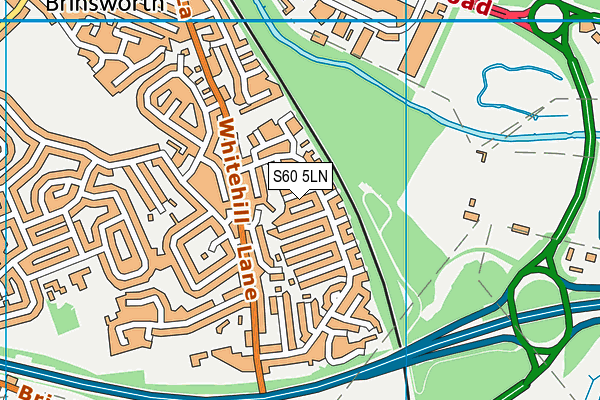 S60 5LN map - OS VectorMap District (Ordnance Survey)