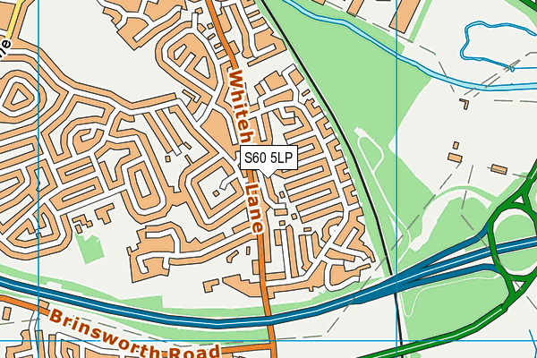 S60 5LP map - OS VectorMap District (Ordnance Survey)