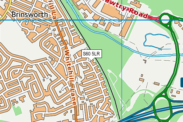 S60 5LR map - OS VectorMap District (Ordnance Survey)