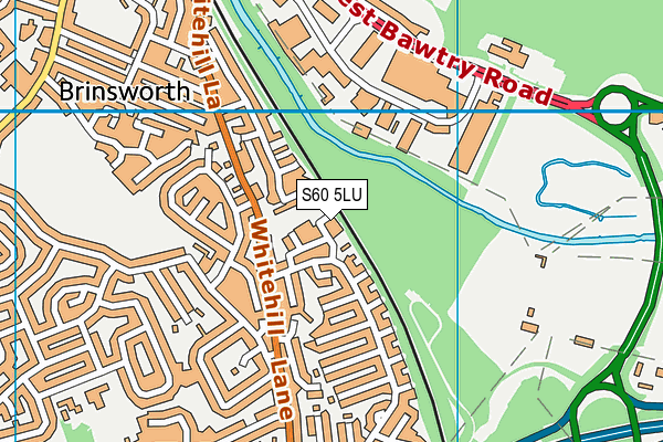 S60 5LU map - OS VectorMap District (Ordnance Survey)