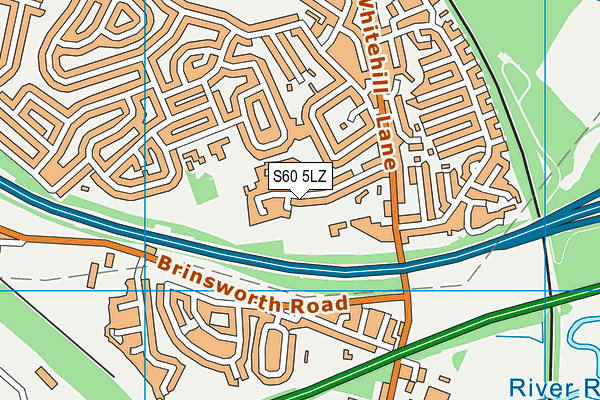 S60 5LZ map - OS VectorMap District (Ordnance Survey)