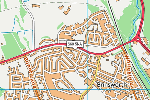 S60 5NA map - OS VectorMap District (Ordnance Survey)