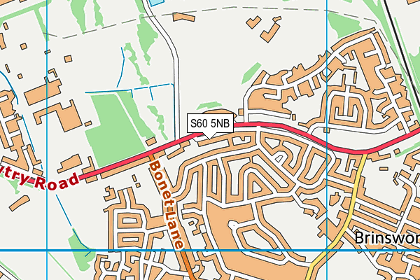 S60 5NB map - OS VectorMap District (Ordnance Survey)