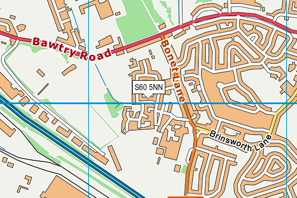 S60 5NN map - OS VectorMap District (Ordnance Survey)