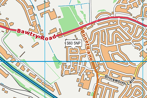S60 5NP map - OS VectorMap District (Ordnance Survey)