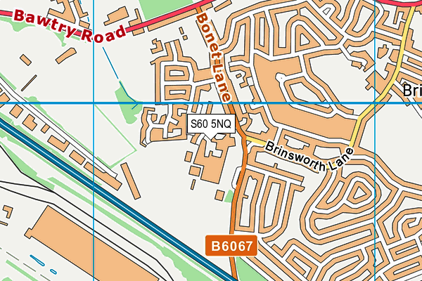 S60 5NQ map - OS VectorMap District (Ordnance Survey)
