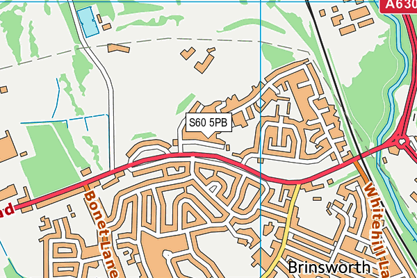 S60 5PB map - OS VectorMap District (Ordnance Survey)