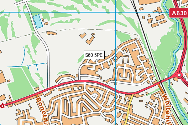 S60 5PE map - OS VectorMap District (Ordnance Survey)