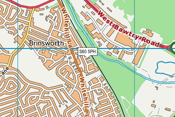 S60 5PH map - OS VectorMap District (Ordnance Survey)