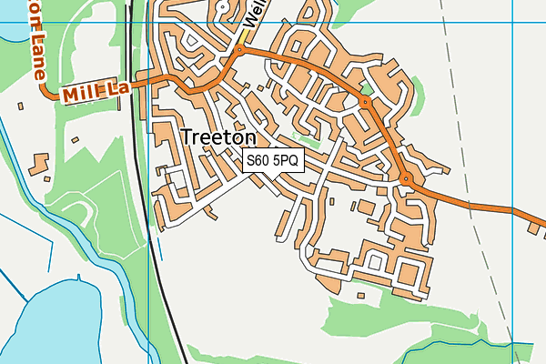 S60 5PQ map - OS VectorMap District (Ordnance Survey)