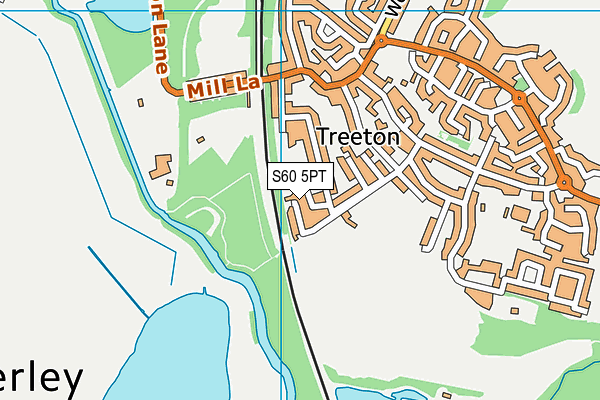 S60 5PT map - OS VectorMap District (Ordnance Survey)