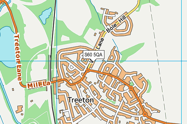 S60 5QA map - OS VectorMap District (Ordnance Survey)