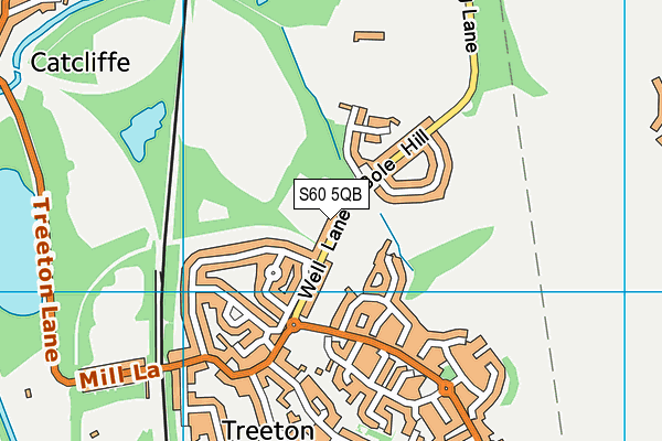 S60 5QB map - OS VectorMap District (Ordnance Survey)