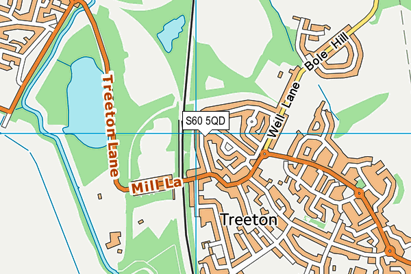 S60 5QD map - OS VectorMap District (Ordnance Survey)