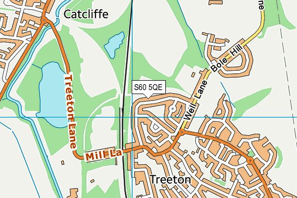 S60 5QE map - OS VectorMap District (Ordnance Survey)