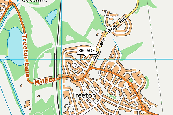 S60 5QF map - OS VectorMap District (Ordnance Survey)