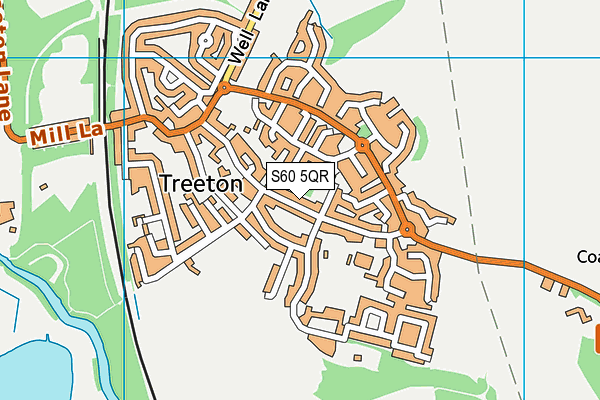 S60 5QR map - OS VectorMap District (Ordnance Survey)