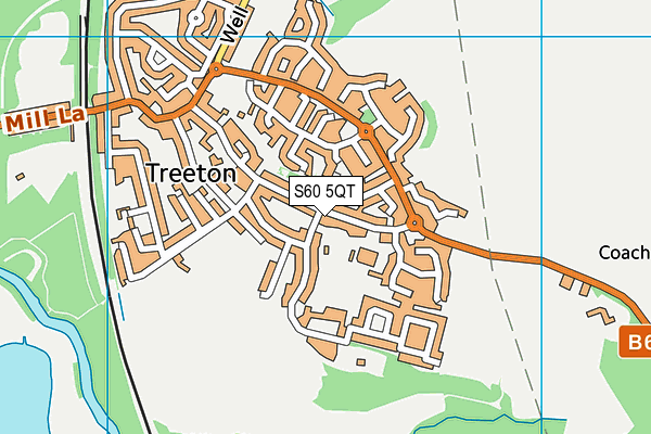 S60 5QT map - OS VectorMap District (Ordnance Survey)