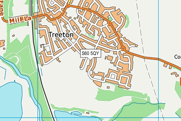S60 5QY map - OS VectorMap District (Ordnance Survey)