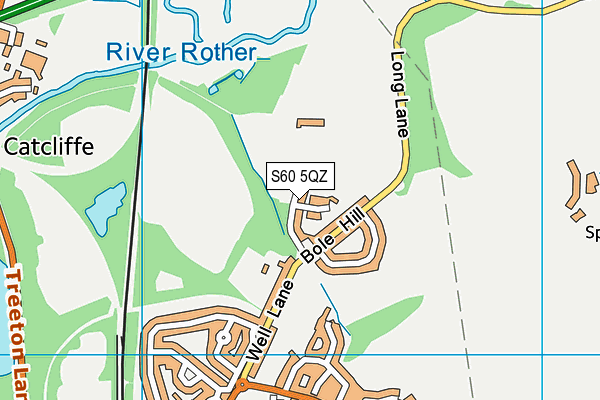 S60 5QZ map - OS VectorMap District (Ordnance Survey)