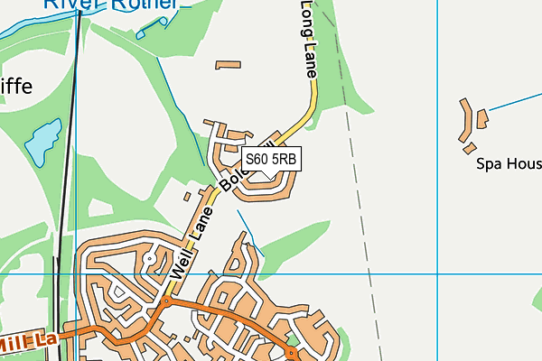 S60 5RB map - OS VectorMap District (Ordnance Survey)