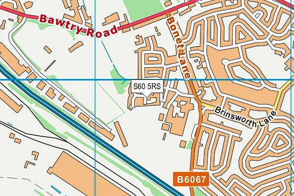 S60 5RS map - OS VectorMap District (Ordnance Survey)