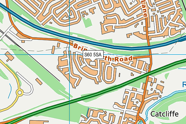 S60 5SA map - OS VectorMap District (Ordnance Survey)