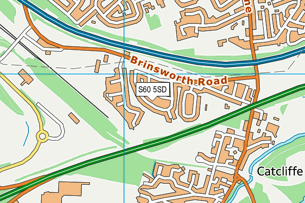 S60 5SD map - OS VectorMap District (Ordnance Survey)