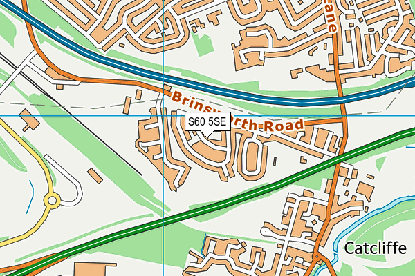 S60 5SE map - OS VectorMap District (Ordnance Survey)