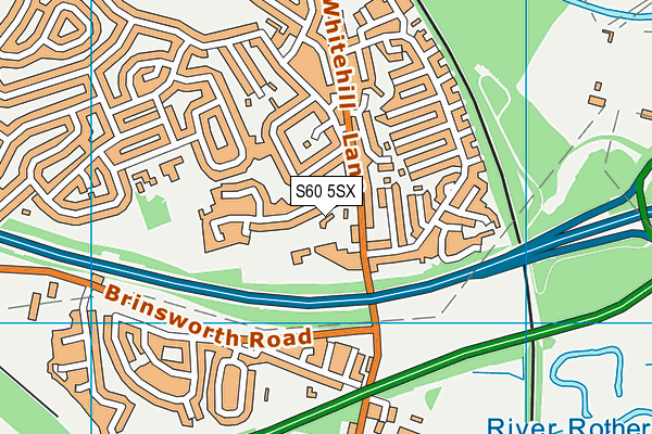 S60 5SX map - OS VectorMap District (Ordnance Survey)