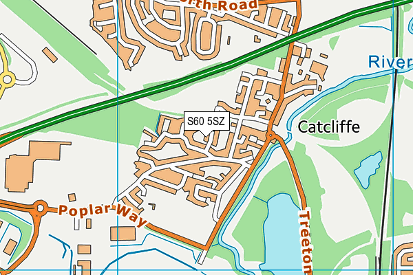 S60 5SZ map - OS VectorMap District (Ordnance Survey)