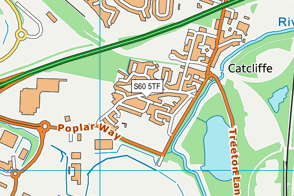 S60 5TF map - OS VectorMap District (Ordnance Survey)