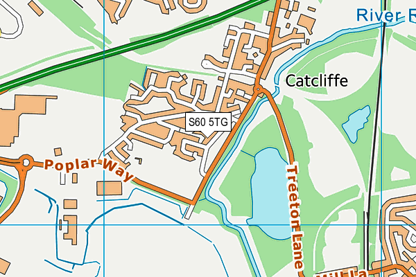 S60 5TG map - OS VectorMap District (Ordnance Survey)