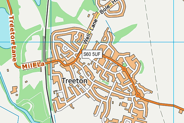 S60 5UF map - OS VectorMap District (Ordnance Survey)