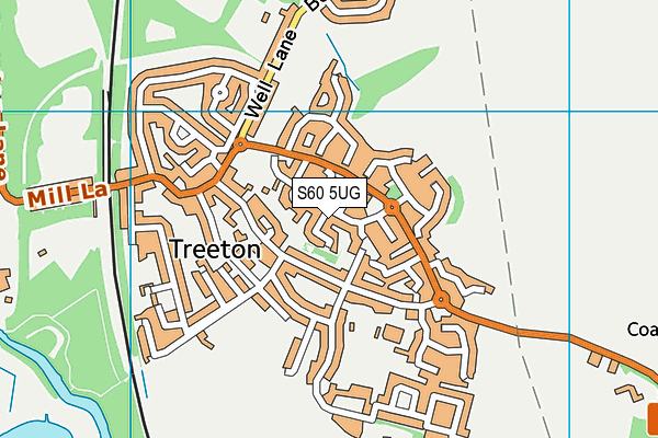 S60 5UG map - OS VectorMap District (Ordnance Survey)