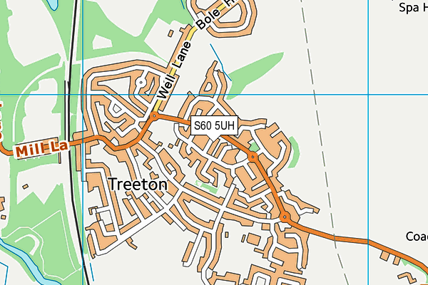 S60 5UH map - OS VectorMap District (Ordnance Survey)