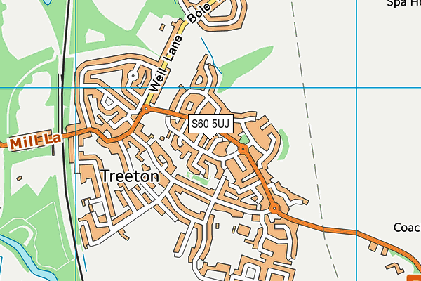S60 5UJ map - OS VectorMap District (Ordnance Survey)