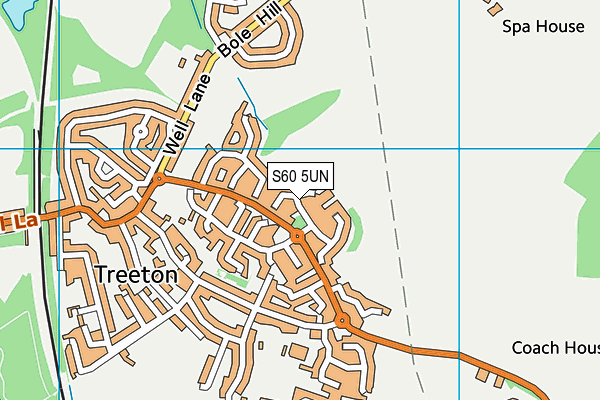 S60 5UN map - OS VectorMap District (Ordnance Survey)