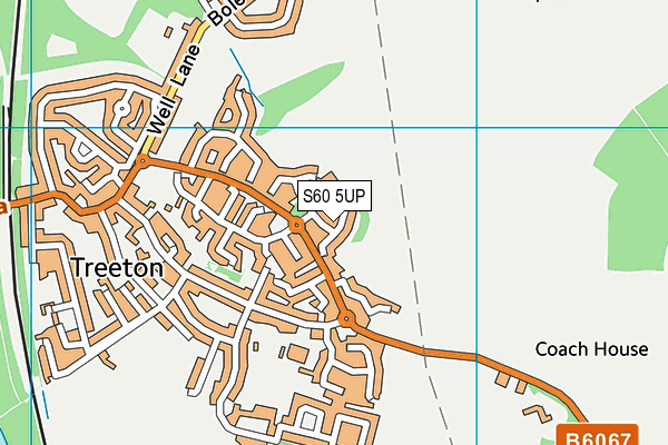 S60 5UP map - OS VectorMap District (Ordnance Survey)