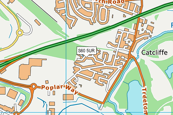 S60 5UR map - OS VectorMap District (Ordnance Survey)