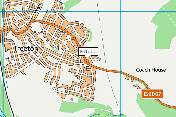 S60 5UU map - OS VectorMap District (Ordnance Survey)