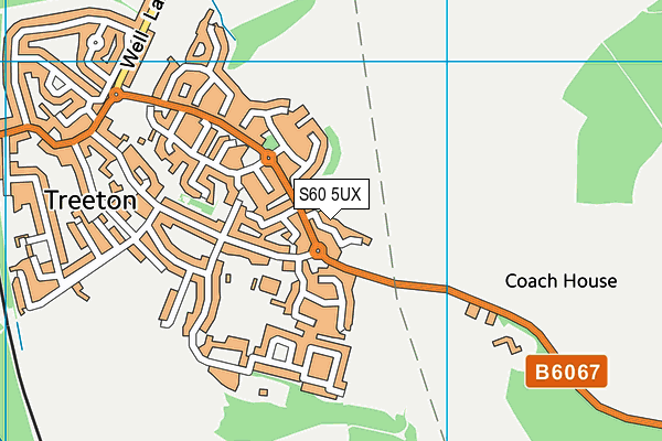 S60 5UX map - OS VectorMap District (Ordnance Survey)