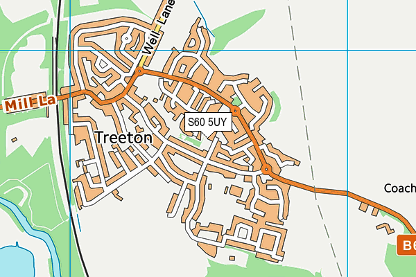 S60 5UY map - OS VectorMap District (Ordnance Survey)