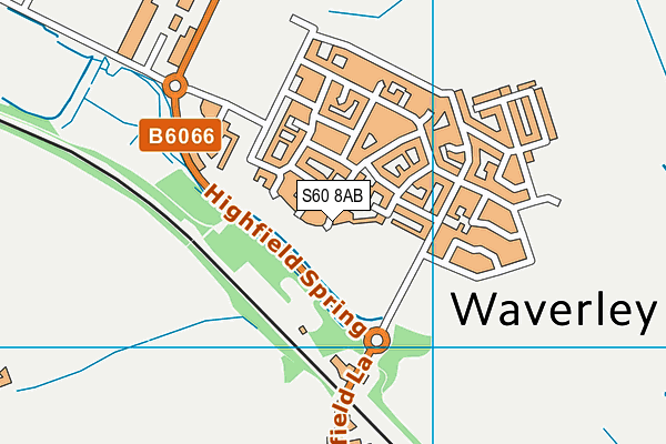 S60 8AB map - OS VectorMap District (Ordnance Survey)