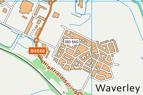 S60 8AG map - OS VectorMap District (Ordnance Survey)